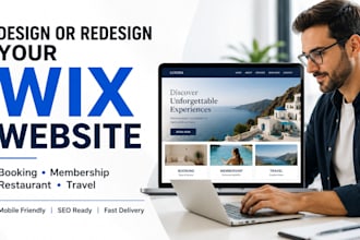 design wix website wix redesign wix booking sport membership restaurant travel