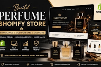 build perfume shopify store fragrance oud perfume  store cologne website