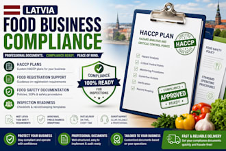prepare food business registration and haccp compliance document your business