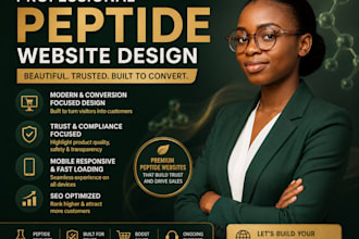 design peptide website, fda compliant peptide website peptide website