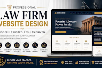 build wordpress website for law firm, attorney website, legal services, law firm