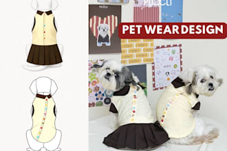 create pet clothing, kidswear, or rtw fashion design