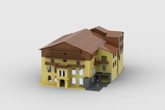 design a custom lego houses, cars and moc with PDF instructions bricklink studio