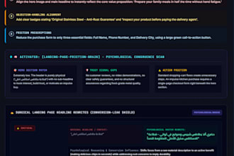 do a psychological landing page cro audit and fix low roas