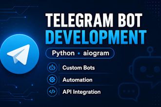 create a custom telegram bot using python aiogram