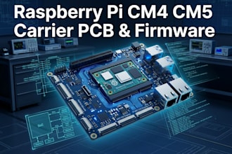 design raspberry pi cm4 cm5 carrier pcb, firmware and embedded systems