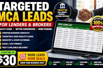 create targeted mca leads for lenders and brokers