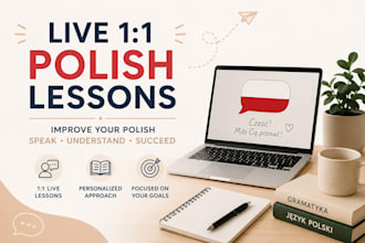 tutor you in polish for beginners and intermediate learners