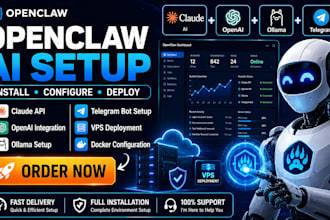 do full openclaw installation and environment setup claude, openai for open claw