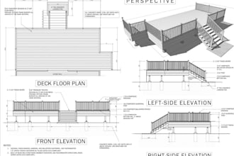 draw deck plans deck framing plans permit drawings construction drawing