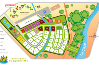 design premium campground maps, rv park maps, site plans and resort maps