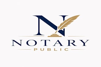 design modern notary, realtor, law firm and real estate logo