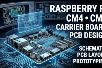 design raspberry pi cm4 cm5 compute module carrier board and schematic