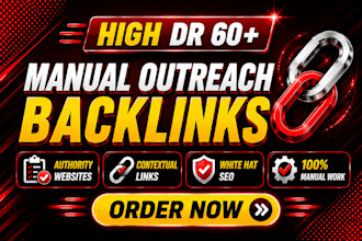 create high authority manual outreach backlinks for ranking