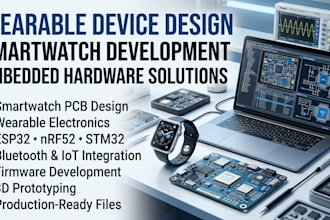 design wearable devices, smartwatches, and embedded hardware