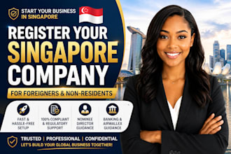 register your singapore company for foreigners with nominee director