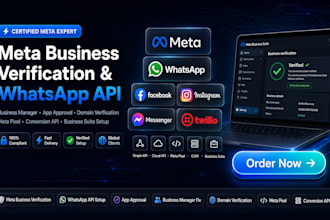 fix meta business verification whatsapp API app approval business manager setup