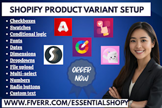 setup shopify produt varient easify globo optis glo color rubik sa aris hulk