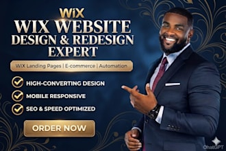 build wix website design, wix website redesign, or wix business website
