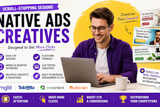 create native ads creatives images and banners for mgid taboola revcontent