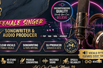 in 24hrs, female singer songwriter, dj drops, dj intro, dj logo, dj tags and edm