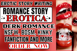 write nsfw fanfiction, erotic smut manga, kinky bdsm anime erotica romance story
