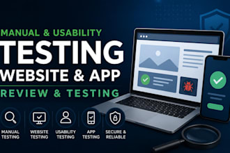 do manual testing, website testing and usability testing review