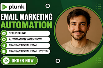 setup plunk email marketing automation transaction plunk email system