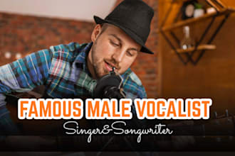 male pop singer rnb vocals edm,pop,vocalist songwriter ghostproducer