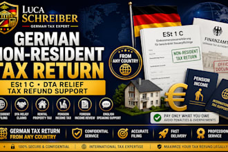 file your german non resident tax return, foreign income and dta relief claim