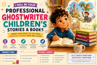 be your professional childrens book ghostwriter ebook ghostwrite kids storybook