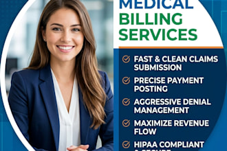 do claims submission, payment posting, and denial management