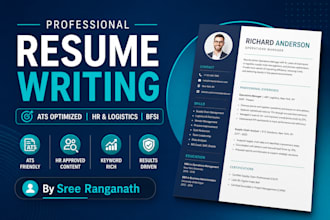 write an ats optimized resume for HR and logistics roles
