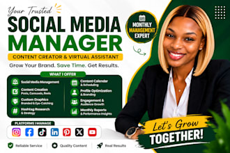 be your social media manager, content creator, instagram manager and VA