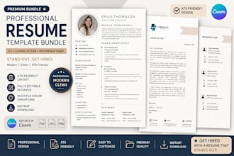 create professional CV template
