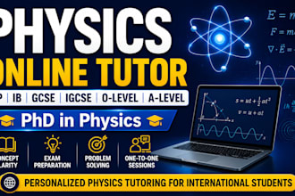 tutor ap physics, ib physics, gcse, igcse and a level physics