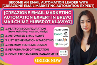 creazione email marketing automation expert in brevo mailchimp hubspot klaviyo