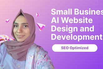 build a small business website with ai