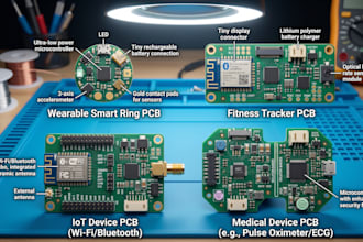 design wearable pcb smart ring fitness trackers iot pcb and medical device pcb