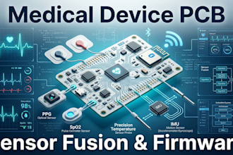 design medical device pcb, sensor fusion and firmware