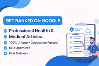 write professional medical and health content