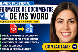 formatee profesionalmente su documento de microsoft word y convierta PDF a word