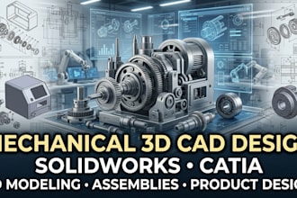 create mechanical 3d models and assemblies using catia and solidworks
