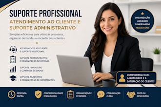 especialista em atendimento ao cliente e suporte administrativo