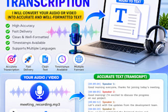 convert audio to text with high accuracy