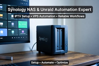 do synology nas automation, unraid setup, iptv, and vps