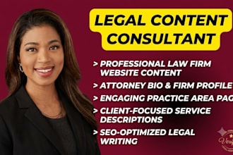 write professional legal content for your law firm website