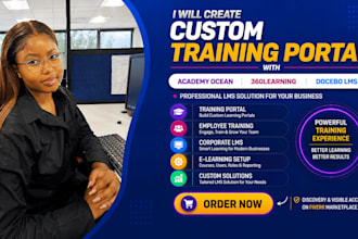 create custom training portal with academy ocean 360learning  docebo lms