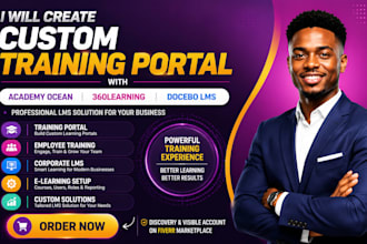 create custom training portal with academy ocean 360learning  docebo lms