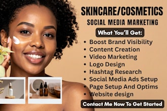 manage your beauty, skincare, and cosmetics social media content and marketing